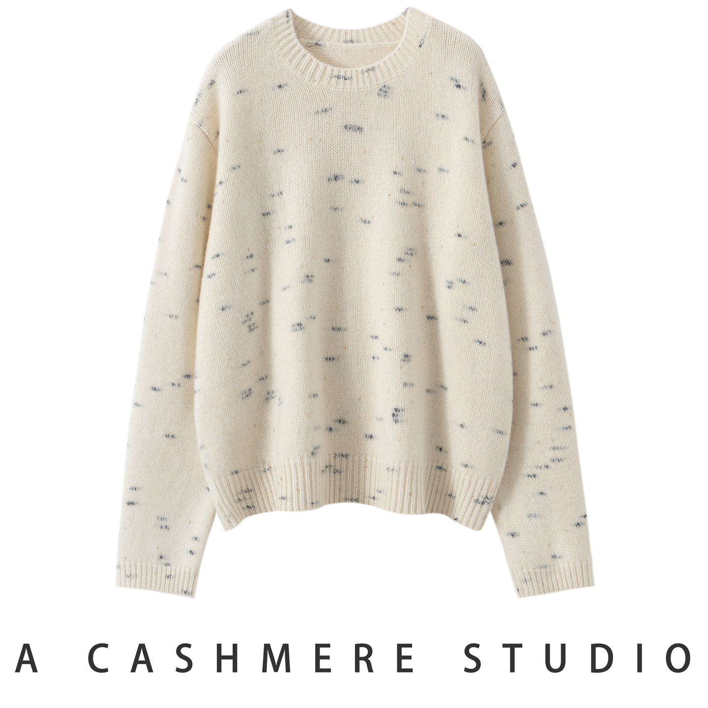 2025秋冬季新款100%纯山羊绒衫女圆领加厚宽松百搭针织打底衫毛衣