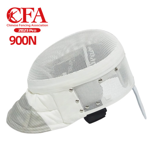 司帕凌击剑护面CFA900N花剑护面白色儿童护面头盔重剑佩剑可比赛