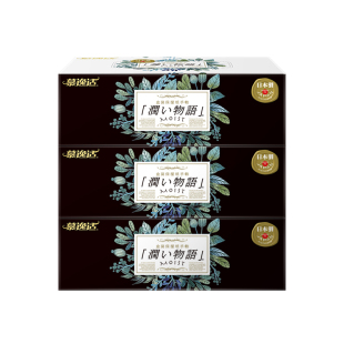 特柔保湿 盒装 雅致系列 柔韧不伤肤 180抽 盒 纸手帕 日本慕逸适