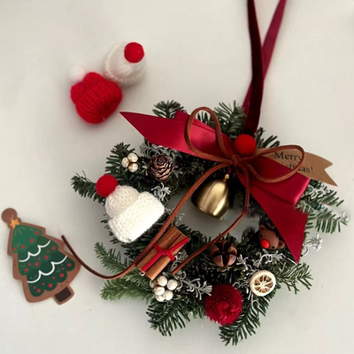 圣诞节装饰品新年圣诞铃铛花环挂件圣诞树装饰品氛围礼物场景挂饰
