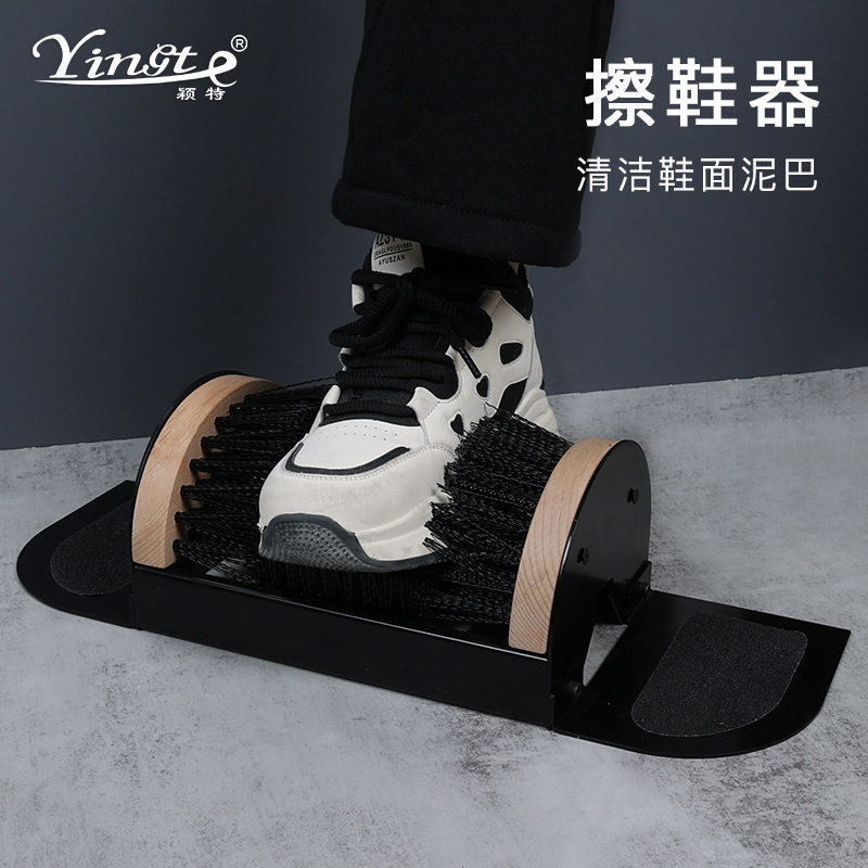 实木擦鞋器家用擦鞋器鞋靴清洁刷酒店用品擦鞋机套装鞋靴去泥