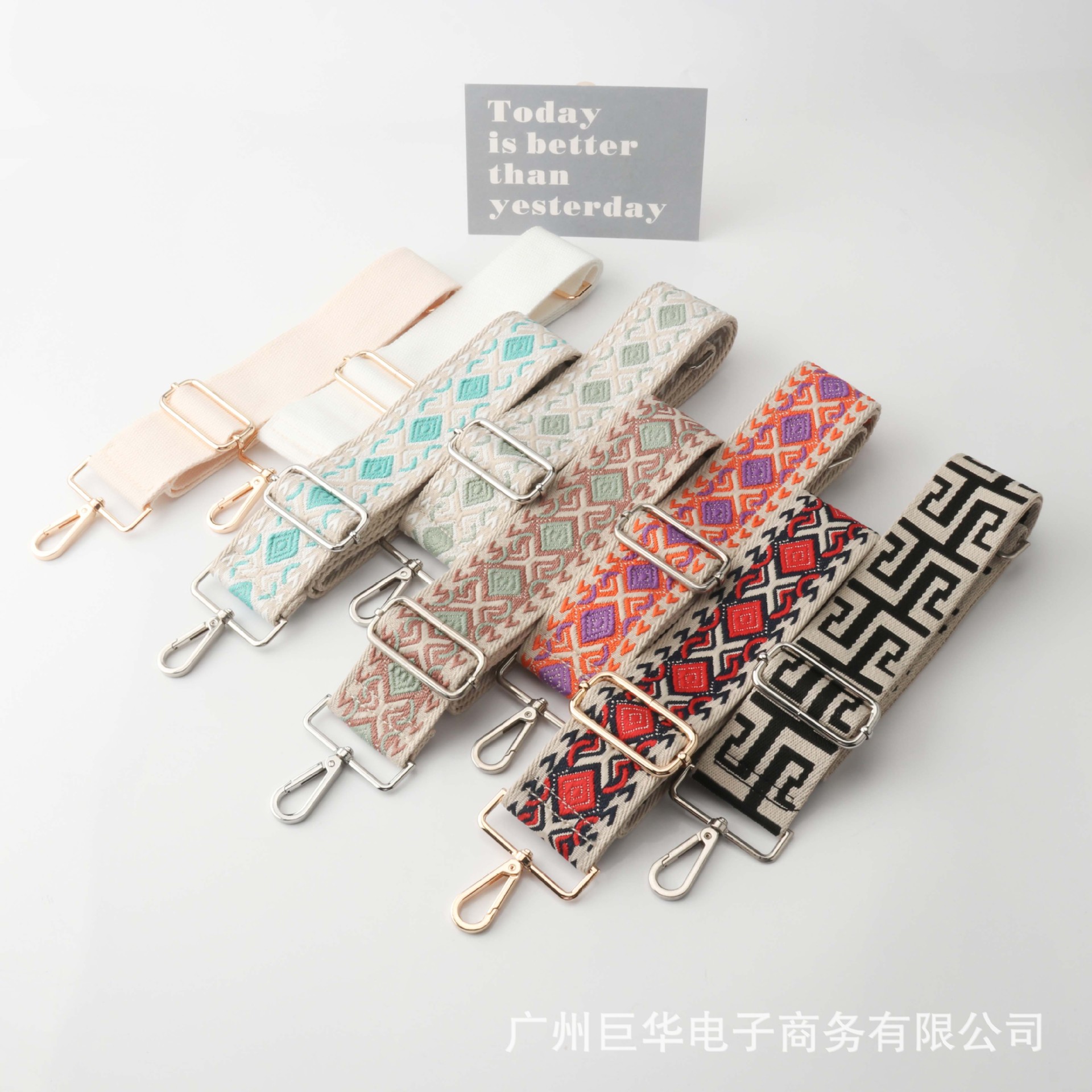 热销3.8cm加宽肩带纯色条纹可调节单肩斜挎包长背带女包配件带子