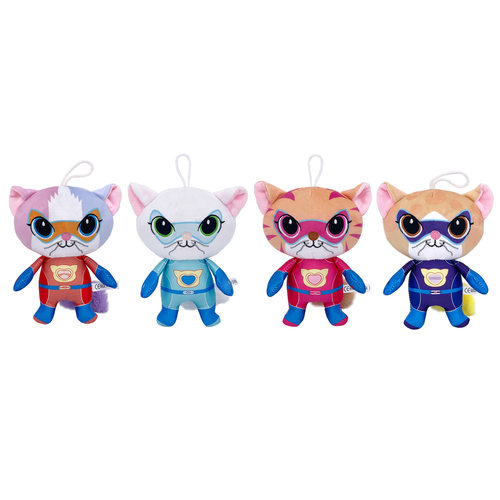 跨境新品超级小猫战队superkitties plush毛绒玩具公仔玩偶玩具