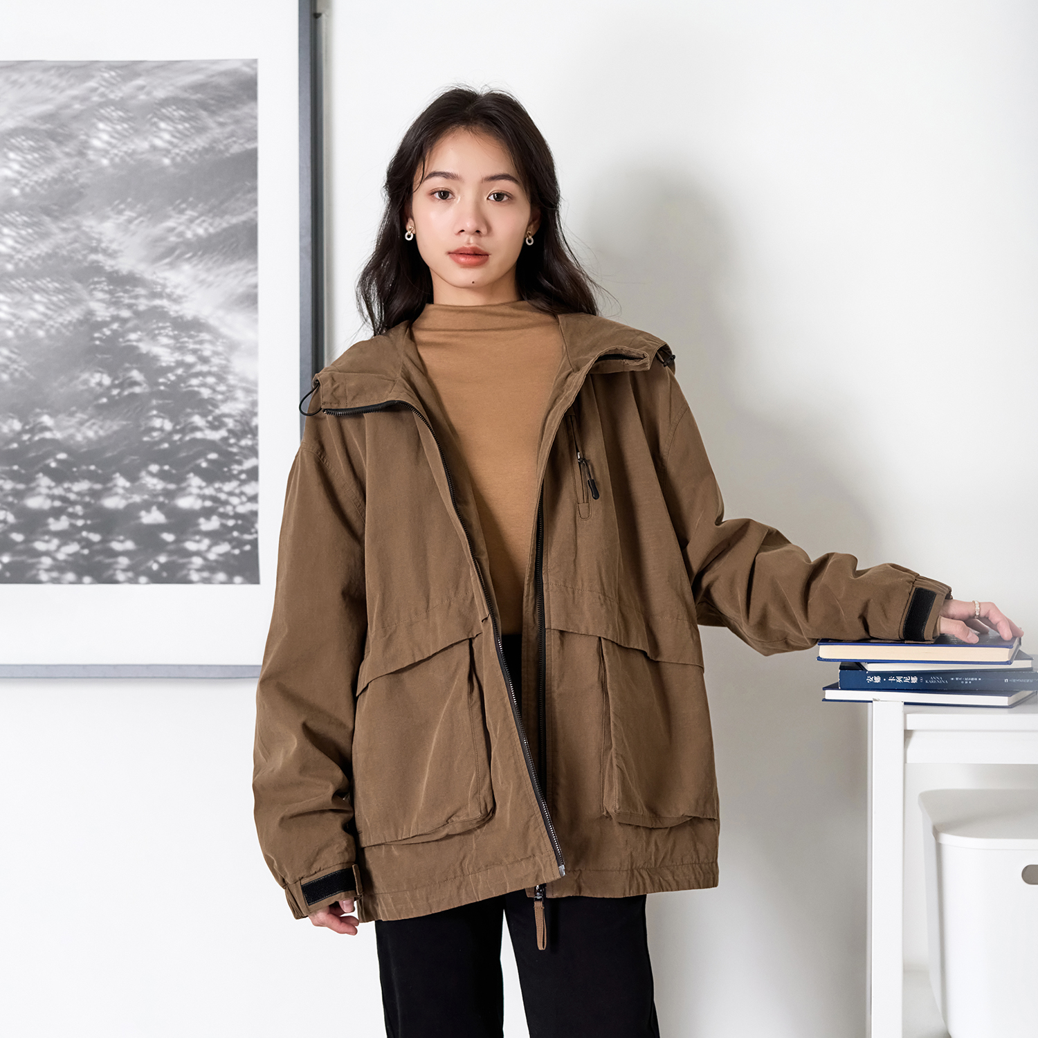 羊毛棉常规冲锋衣外套