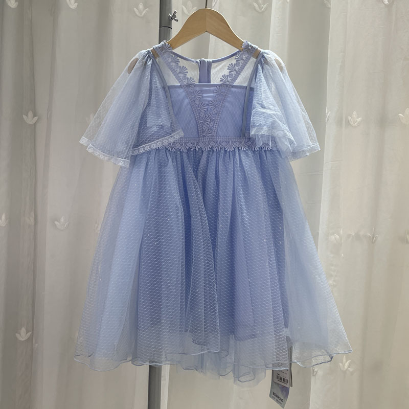 宝W品牌撤柜童装中大童女童高腰连衣裙儿童夏季唯美纱裙公主裙