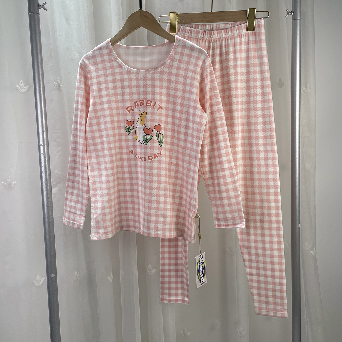 165-180品牌折扣童装女大童云柔棉内衣套装少女儿童秋衣秋裤2件套