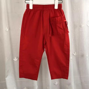 150 160 JO品牌童装中大童女童夏季梭梭裤儿童休闲裤八分裤亲子装