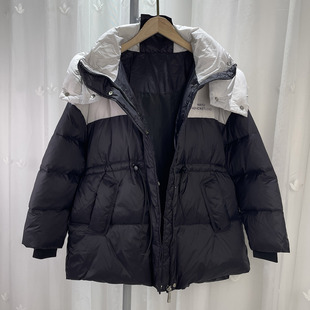 BJS品牌折扣童装大童女童连帽羽绒服儿童冬季鸭绒保暖外套 少女装