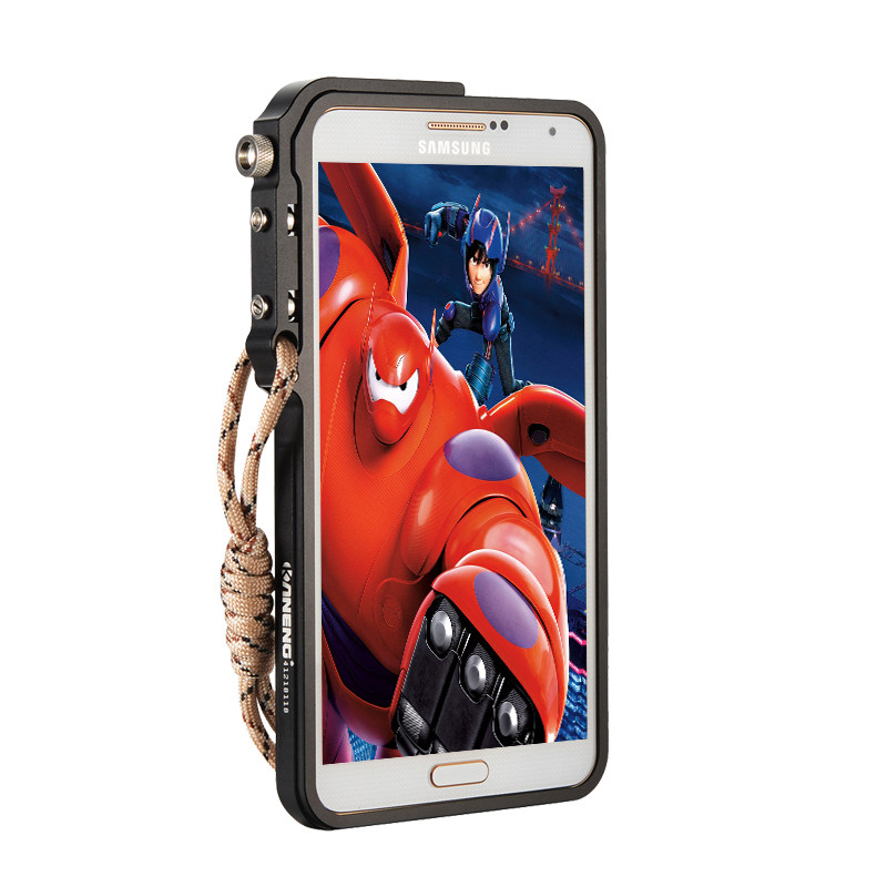 KANENG Mechanical Arm Trigger Aluminum Bumper Metal Frame Case Cover for Samsung Galaxy A7 (2015) A7000 A7009
