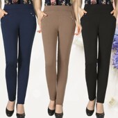 打底裤 外穿40 50岁中年妇女春秋紧身妈妈装 中老年女装 弹力长裤 子