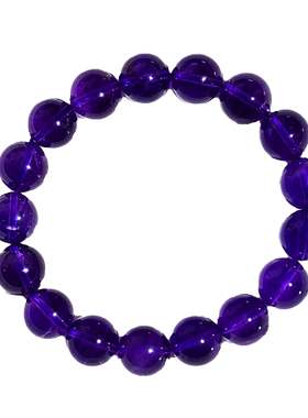 天然紫水晶手链宝石暴富女闺蜜款