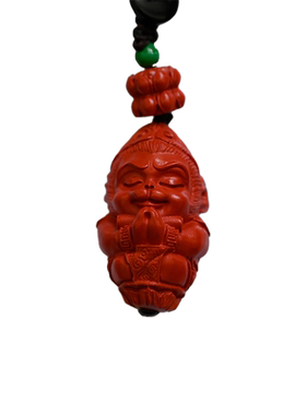 原矿天然朱砂钥匙扣大圣猴子包挂高密红砂孙悟空雕刻件男女款吊坠