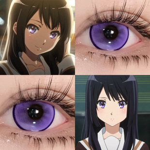 高坂丽奈COS美瞳吹响吧上低音号桑果气泡跃动心跳紫显色日抛Ja