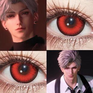 秦彻美瞳cos半年抛恋与深空红色万圣节次元梦境恶魔吟唱赤小豆JA