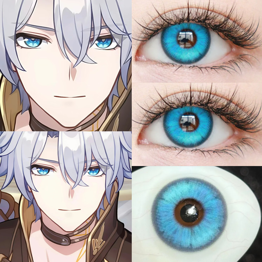 白厄cos美瞳蓝色半年抛崩坏星穹铁道显光晕蓝女主剧本潮汐乐章JA