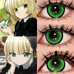 维多利加cos美瞳绿色日抛GOSICK哥特萝莉侦探事件簿彩隐形眼贺JA