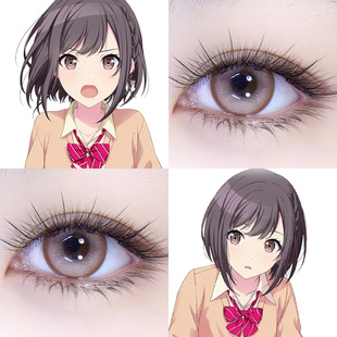 东云绘名COS美瞳世界计划粉茶少女肉桂吐司游仙粉竹桃显色婷Ja