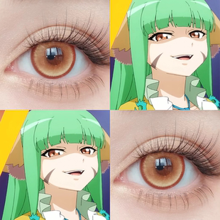 涂山容容cos美瞳绿色橙色日年抛两是十片狐妖小红娘cosplay漫展HN