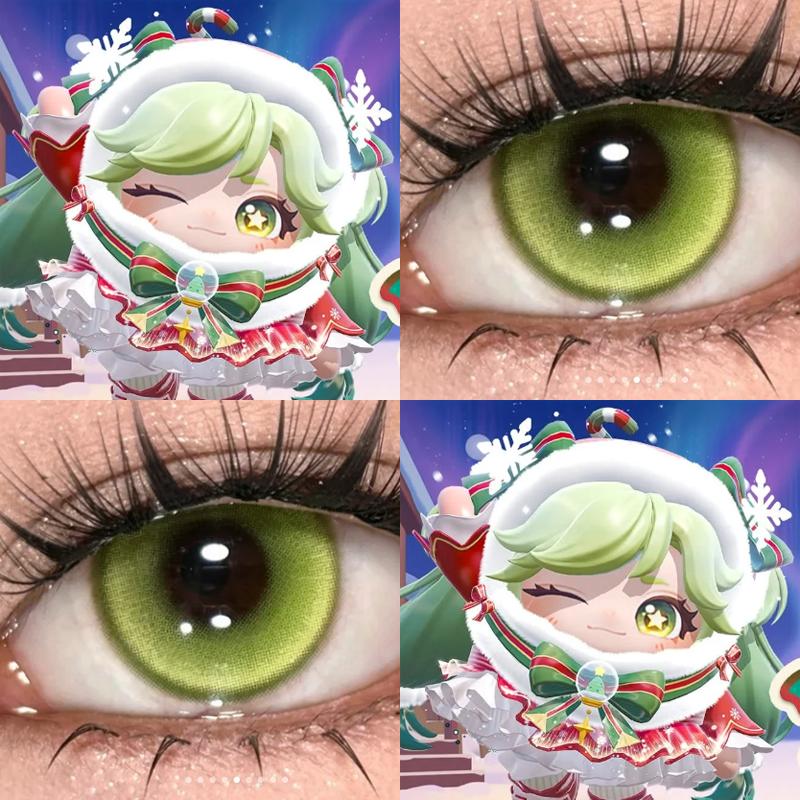 圣诞少女诺艾尔COS美瞳