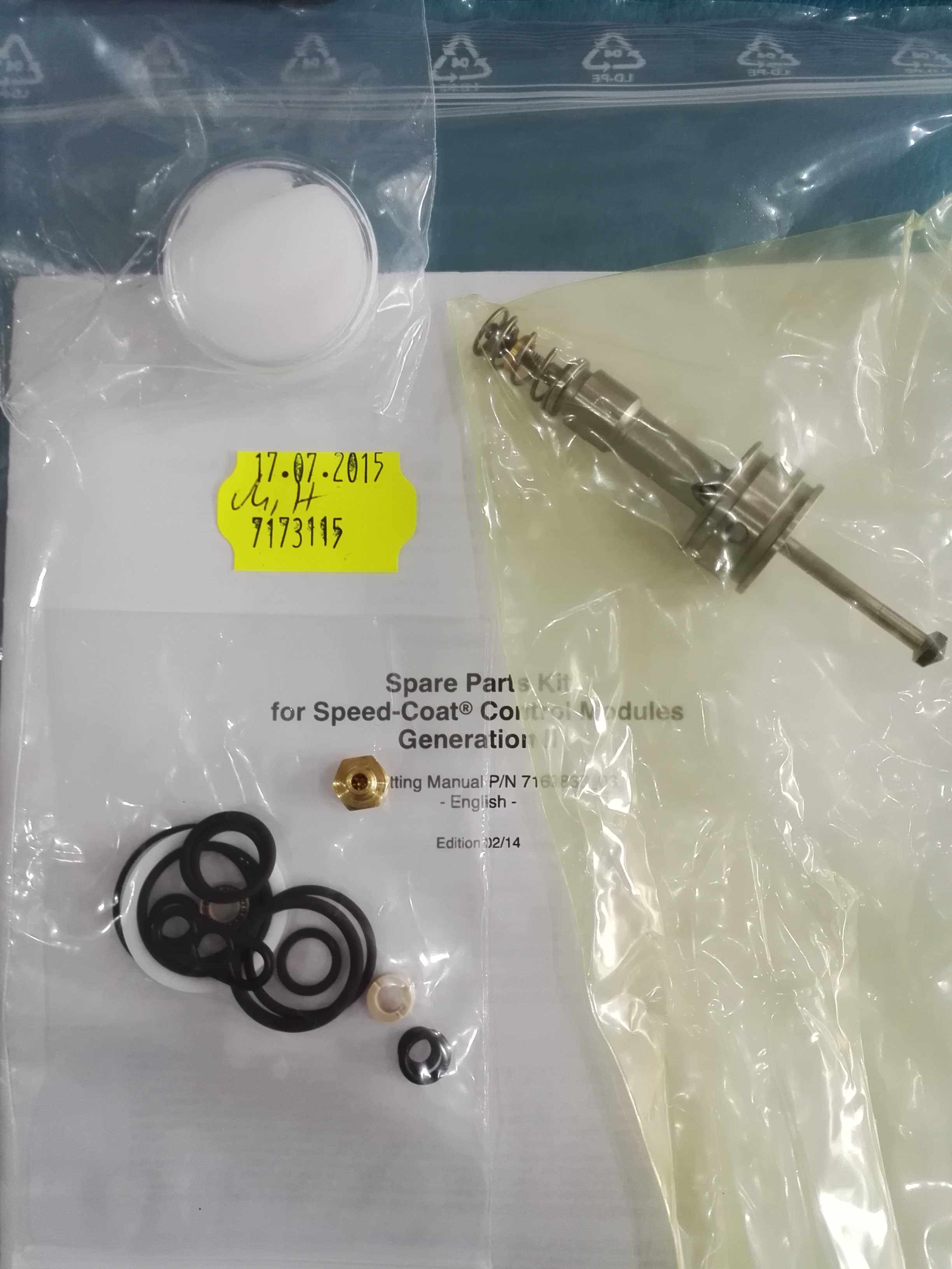 Kit SVC SC Orifice rebuild 7173115 for the sealing repair kit of the Noxin reverse valve needle