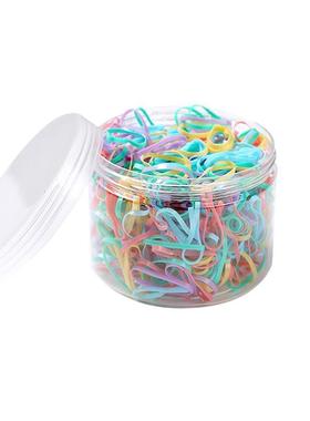 一次性橡皮筋儿童女高弹力橡胶圈扎头发头绳发圈黑色加粗皮套发绳