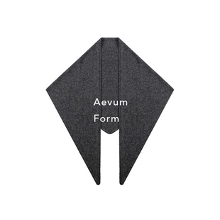 新款 2025秋季 纯羊毛大三角披肩围巾 Form Aevum