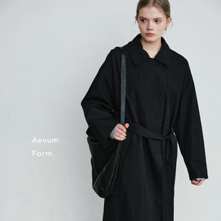 混纺腰带收腰长款 2025秋冬新款 风衣外套 Form Aevum