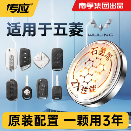 适用五菱宏光星辰星驰征程佳辰凯捷缤果Air ev晴空MINIEV Nano S3 PLUS 730微旅车钥匙电池CR2032