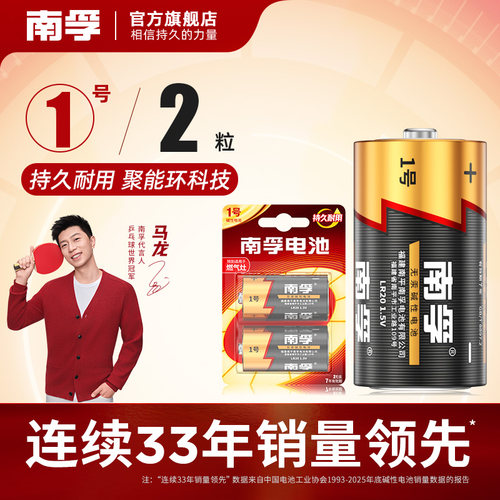 南孚电池1号碱性燃气灶热水器