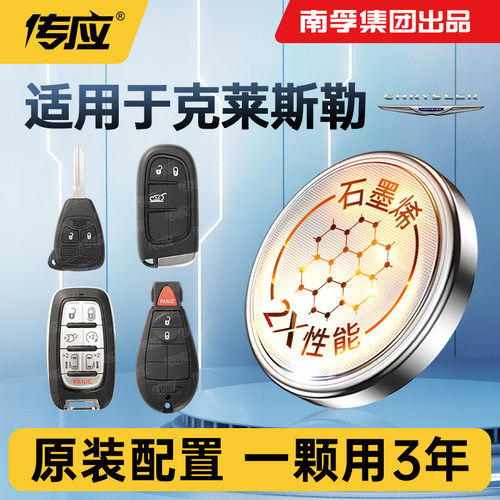 适用克莱斯勒大捷龙车钥匙电池