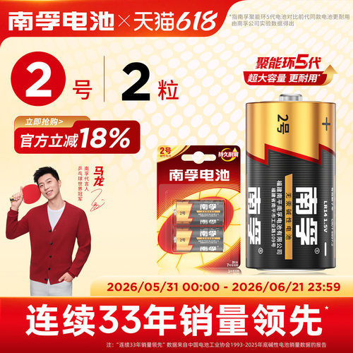 南孚电池2号碱性电池玩具煤气灶