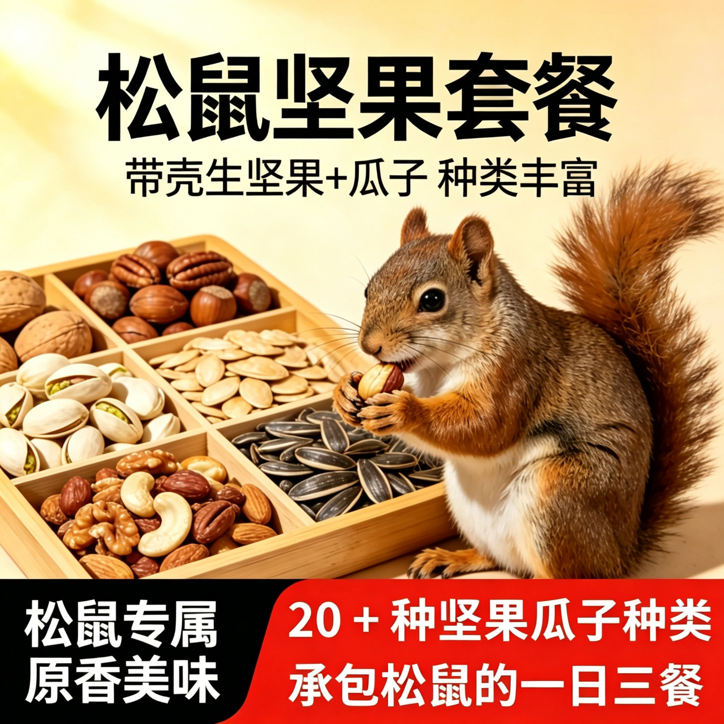 松鼠生坚果辅食原料带壳日常套餐