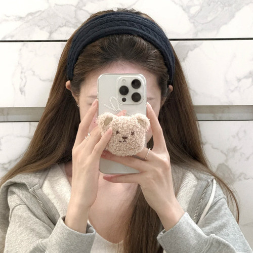 纯色毛线针织麻花宽边发箍女高颅顶气质头箍日常外戴压发头饰发饰