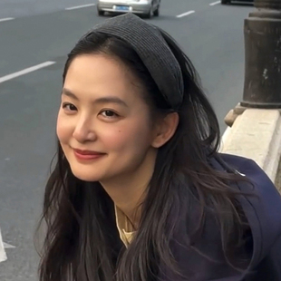 针织宽边发箍女款韩系ins2025秋冬新款加宽绝美质感高端头箍发卡