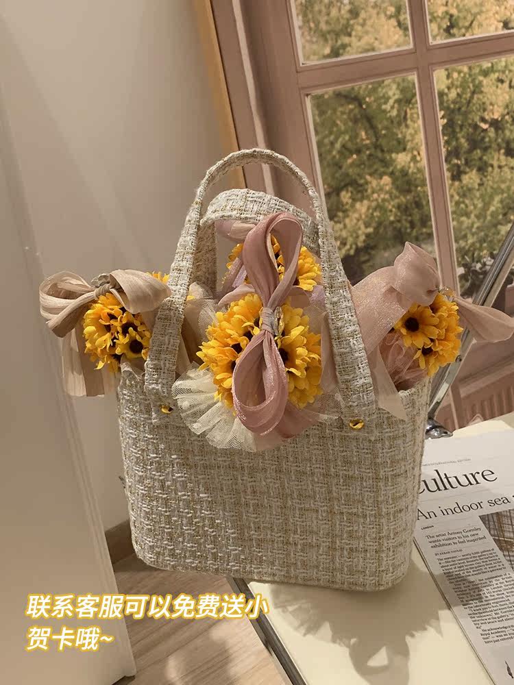 꽃다발 개학초 선생님께 드리는 손수 만든 불멸의 꽃 해바라기 꽃다발과 실용적인 스승의날 선물펜