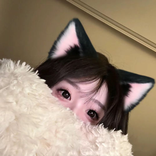 猫耳朵头饰发箍女生毛绒兽耳发夹