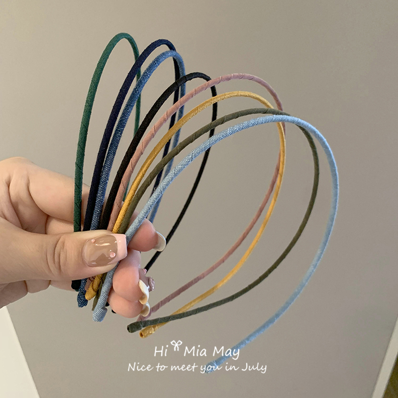 压发发箍简约气质超细防滑头卡