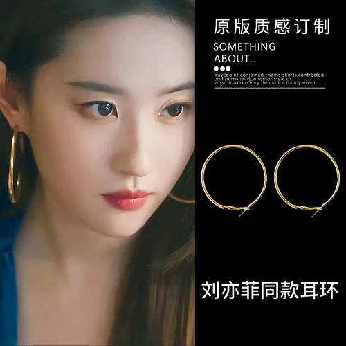 明星同款大圈圈耳环女2025年