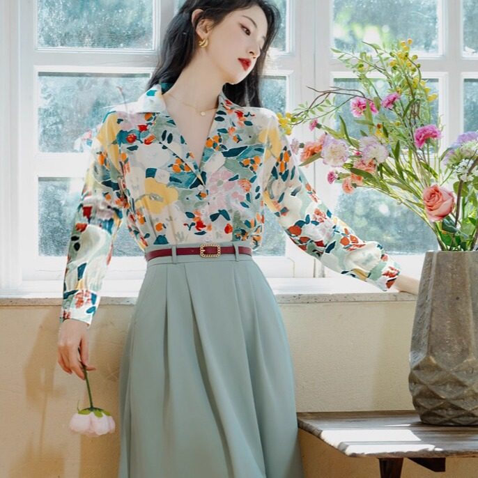 80年代复古港风女装怀旧服装女图片