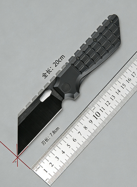 北山物志 兽脊 SLD三枚夹钢钛合金折叠刀美式战术EDC玩具DLC涂层