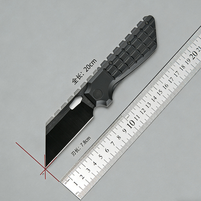北山物志 兽脊 SLD三枚夹钢钛合金折叠刀美式战术EDC玩具DLC涂层