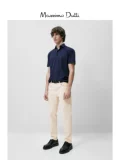 Massimo Dutti Мужской 2024 весна и летний новый продукт простая работа -в стиле хлопка с короткой рубашкой поло 00725275404