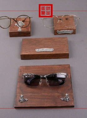 克罗心Chrome Hearts复古单1只高档眼镜展示架快时尚陈列橱窗道具