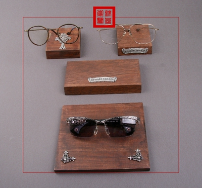 克罗心Chrome Hearts复古单1只高档眼镜展示架快时尚陈列橱窗道具