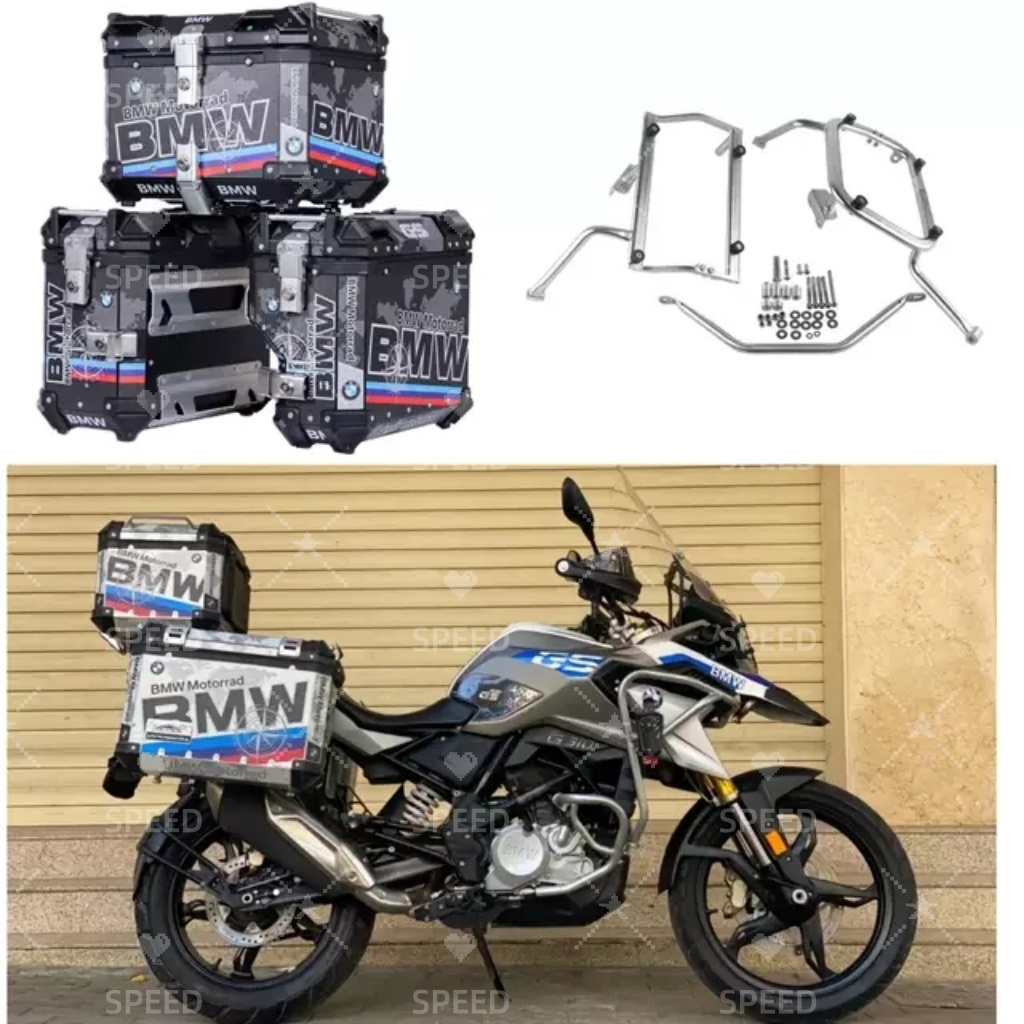 适用BMW宝马G310GS不锈钢右躲排气边箱架铝合金边箱支架18-24年