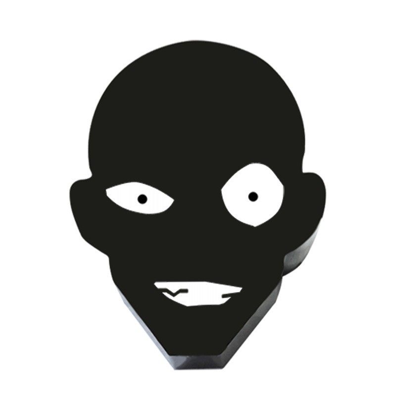 一个创意 柯南小黑灯沙雕搞怪柔光护眼宿舍暖光灯 黑衣人小夜灯