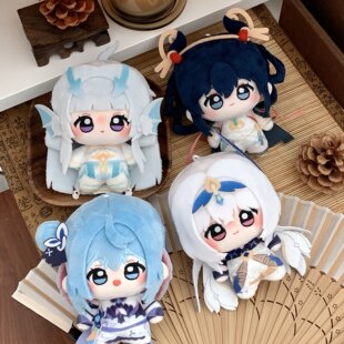 王者荣耀原创同人西施小乔大乔公孙离10cm印花体棉花娃娃手办车挂