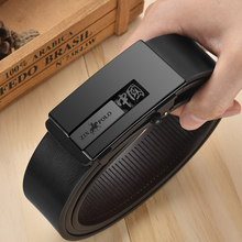 无牙自动扣皮带真皮牛皮腰带新款高档潮男士裤腰带年轻人时尚休闲