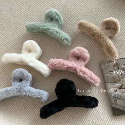 Plush Grab Clip Hairpin Back Head New Large Clip Ball Head E
