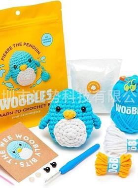 DIY跨境爆款beginner crochet kit 钩针套源头工厂现货深圳直发